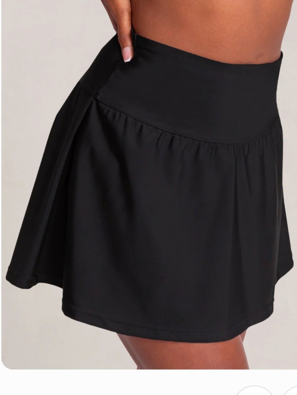 SWIM Shapermint High Waisted Full Coverage Skirt With Bottoms - Black